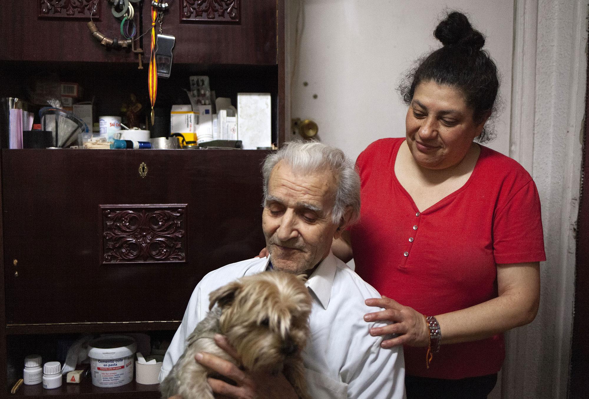 Francisco Rodríguez en su casa